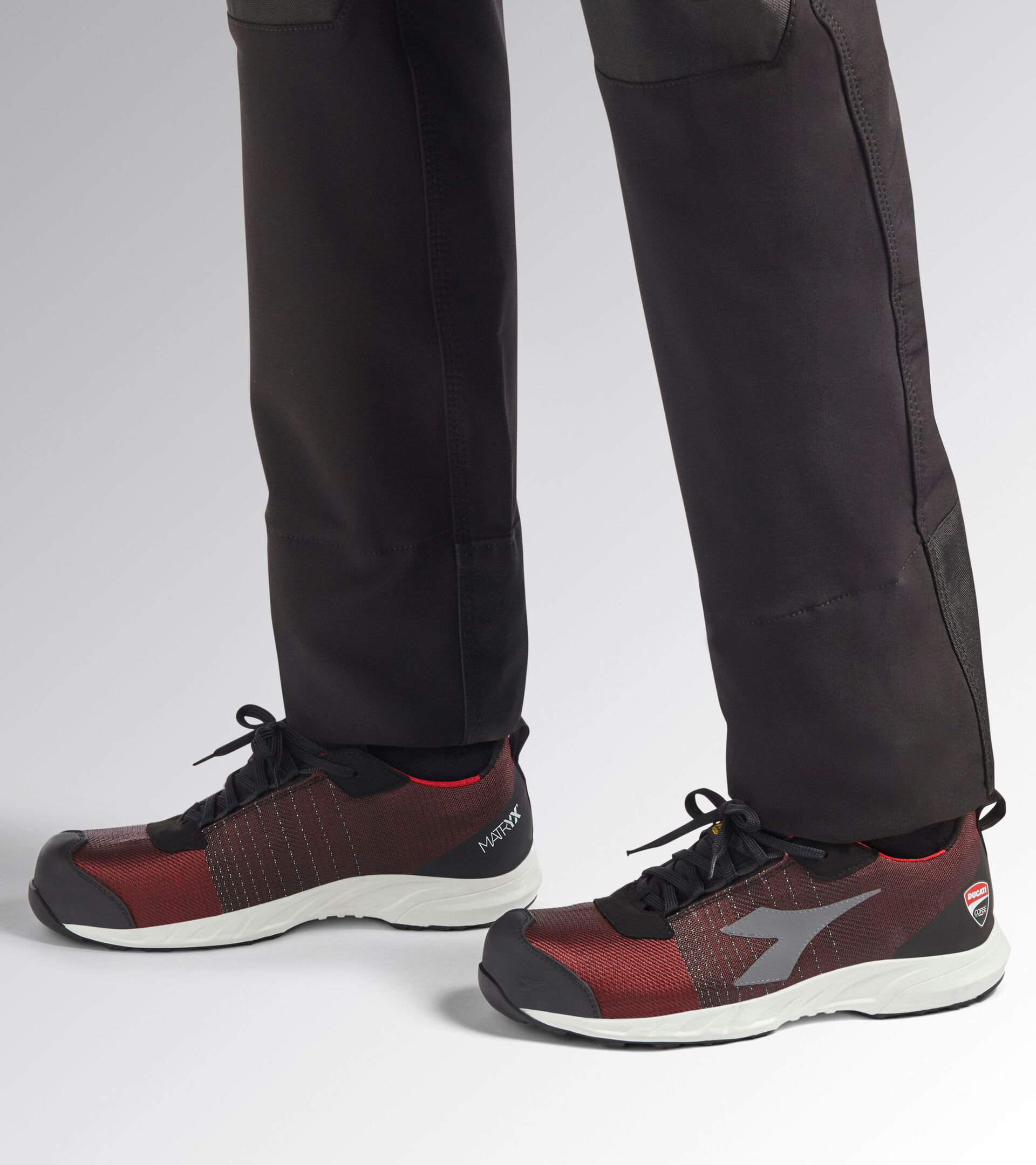 Low safety shoe - Diadora Utility x Ducati Corse FLY MOTOR MATRYX LOW S1PL SR HRO SR SC ESD RED/WHITE - Utility