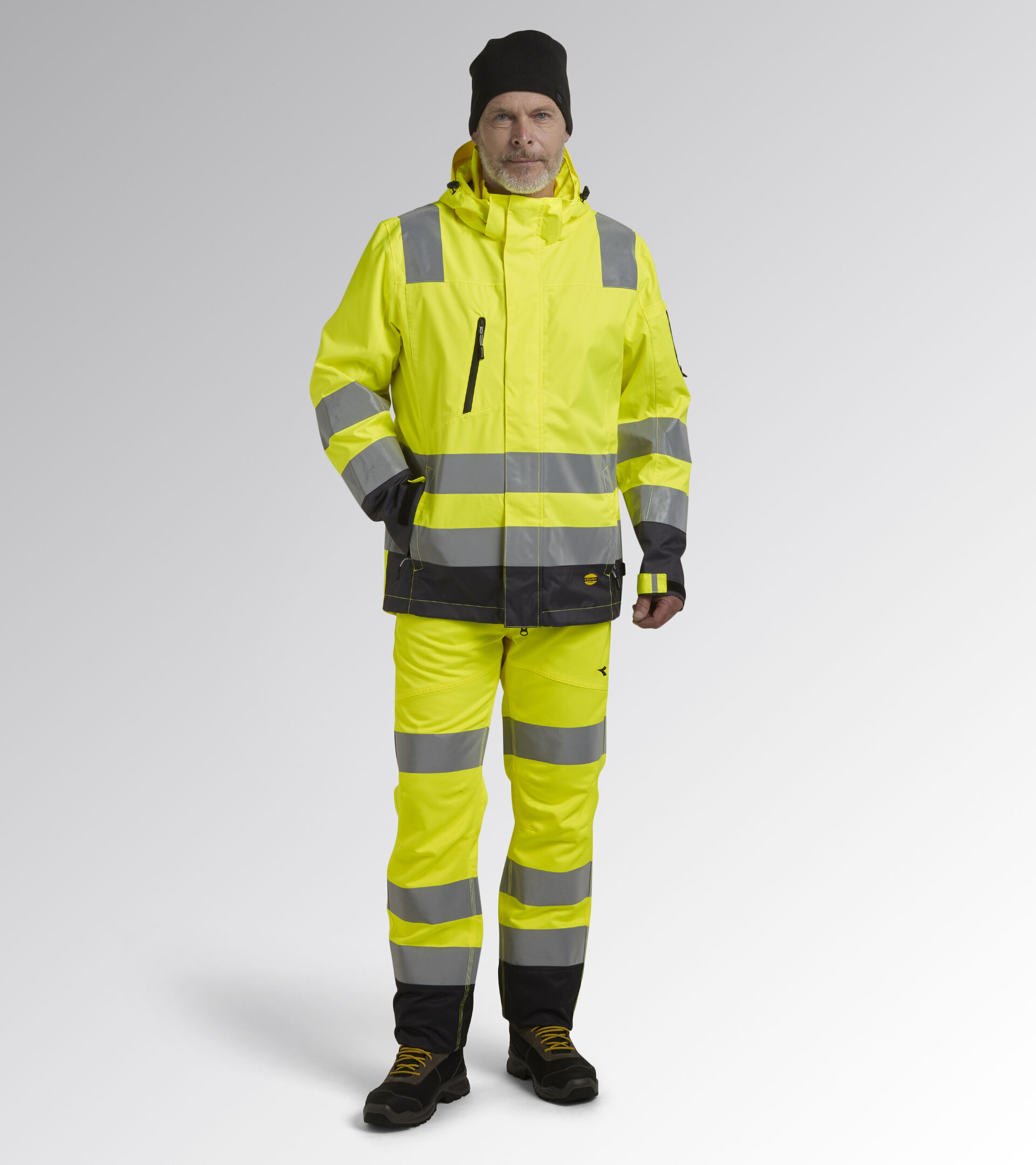HV JACKET ISO 20471 EXTERNAL SHELL, FLUORESCENT YELLOW ISO20471, hi-res