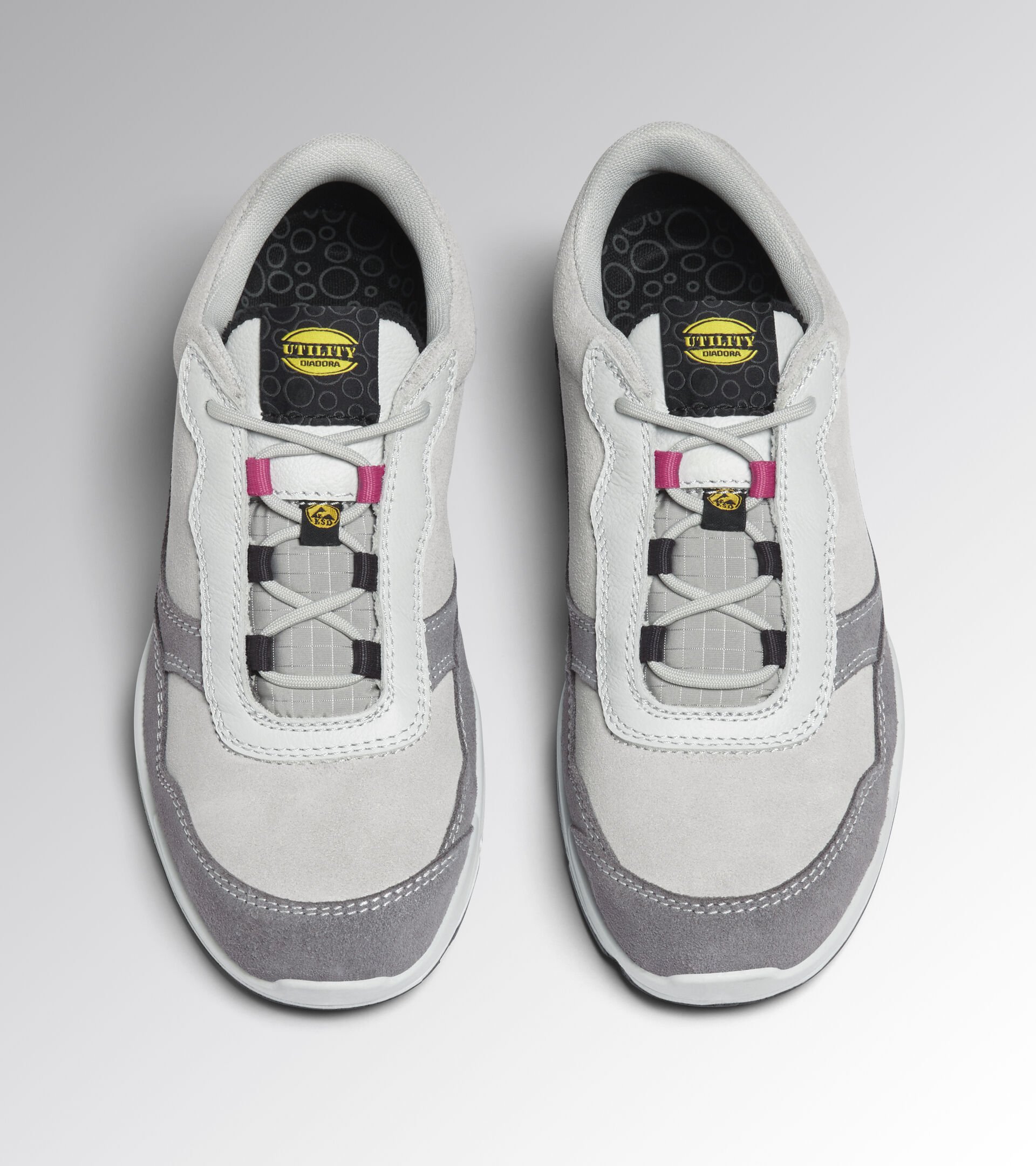 Low safety shoe - Women ATHENA LOW S3L FO SR ESD GRAY VIOLET/RASPBERRY - Utility