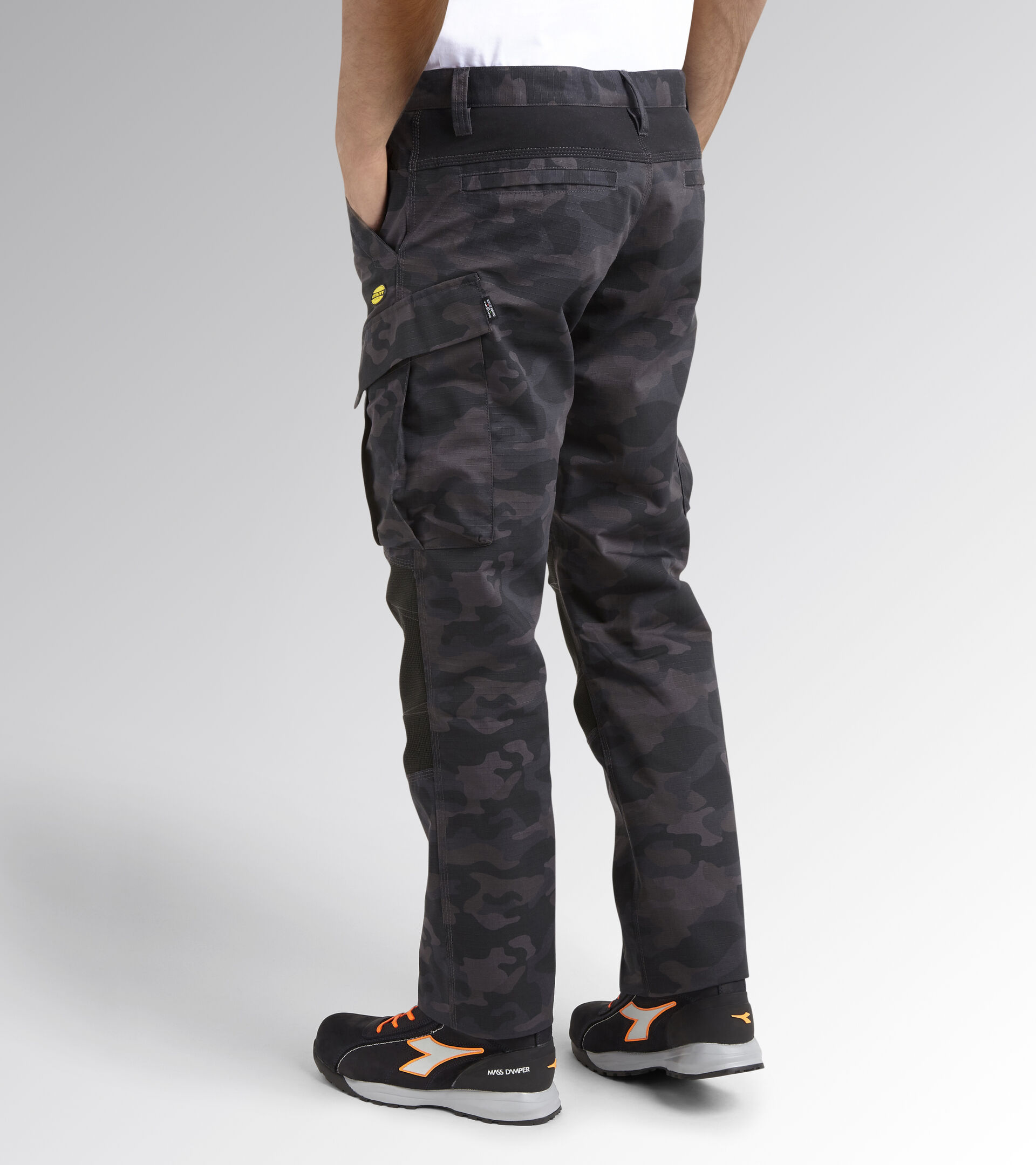 Work trousers PANT RIPSTOP CARGO CAMO GRAY CAMOUFLAGE - Utility