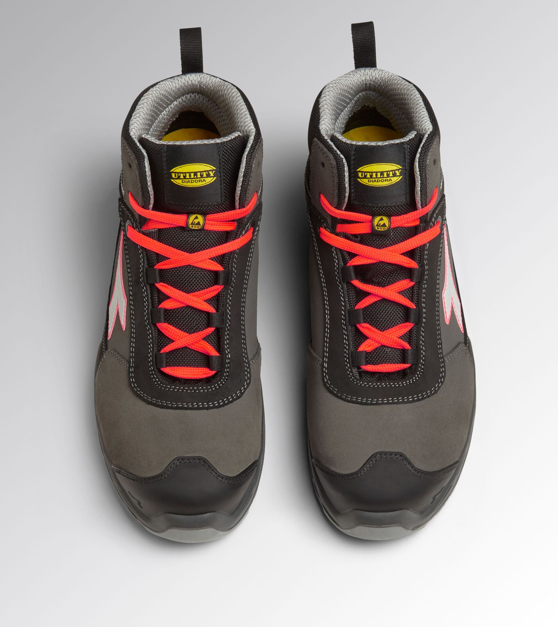 SHARK STAB IMP LEAT MID S3 SRC ESD, BLACK/RED FLUO, hi-res