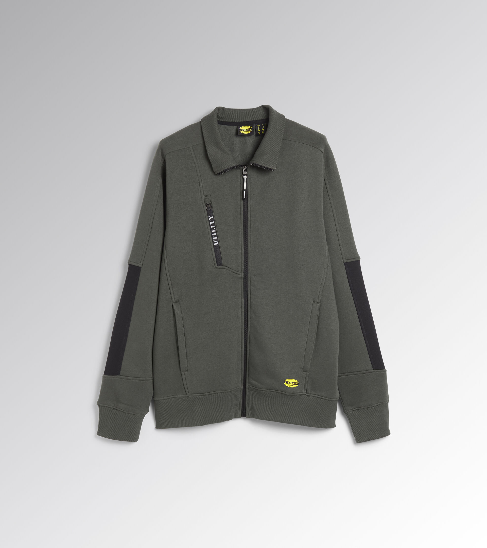 SWEATSHIRT FZ LITEWORK, GREEN THYME, hi-res