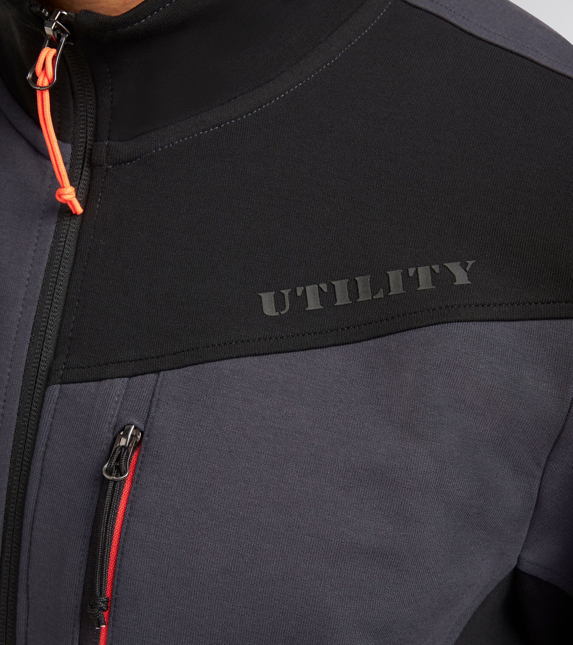 Brushed full-zip sweatshirt SWEATSHIRT SHADOW MAGNET - Utility