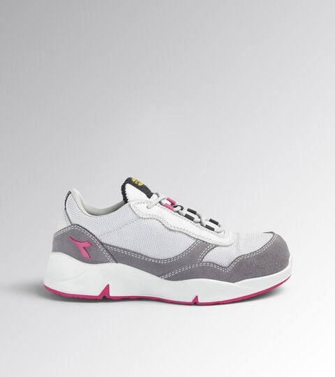 Chaussure de securit&eacute; basses - Femme ATHENA TEXT LOW S1PL FO SR ESD GRIS VIOLET/ROUGE FRAMBOISE - Utility