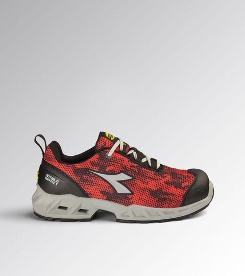 Chaussure de securité basses SHARK STABLE IMPACT LOW S1PS FO SR SC ESD NERO/ROSSO - Utility