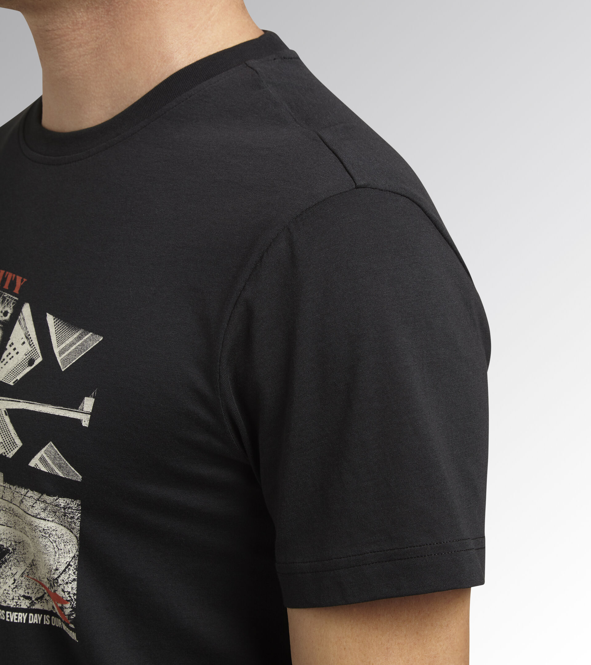 Work T-shirt T-SHIRT GRAPHIC ORGANIC TAP SHOE/BLACK - Utility