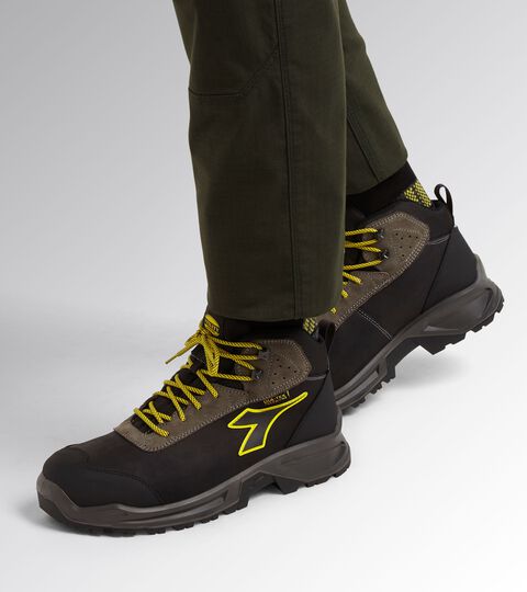 Water-repellent mid-cut S3S safety shoes SPORT DIATEX MID S7S BLACK/STEEL GRAY - Utility