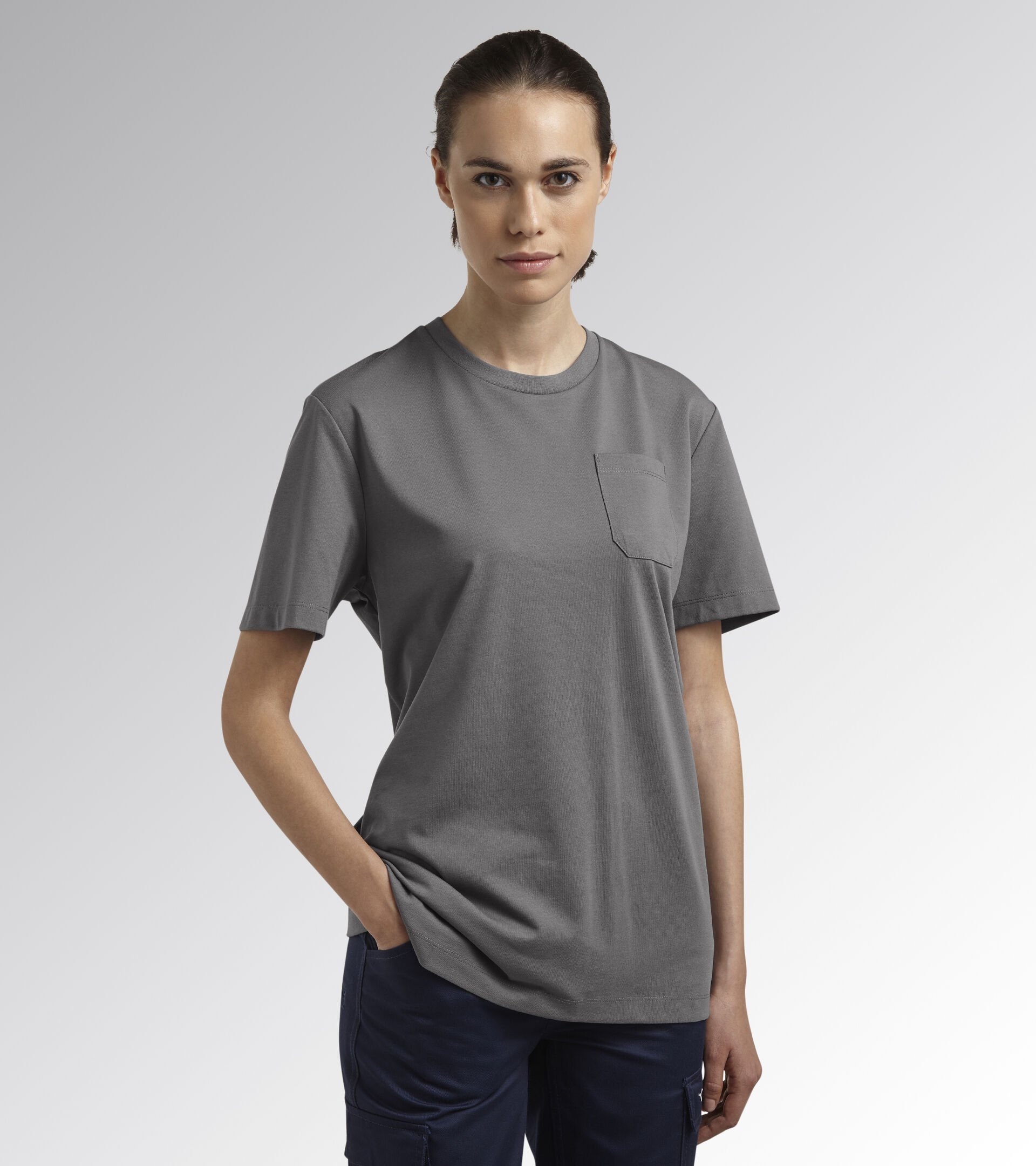 Work T-shirt T-SHIRT INDUSTRY STEEL GRAY - Utility