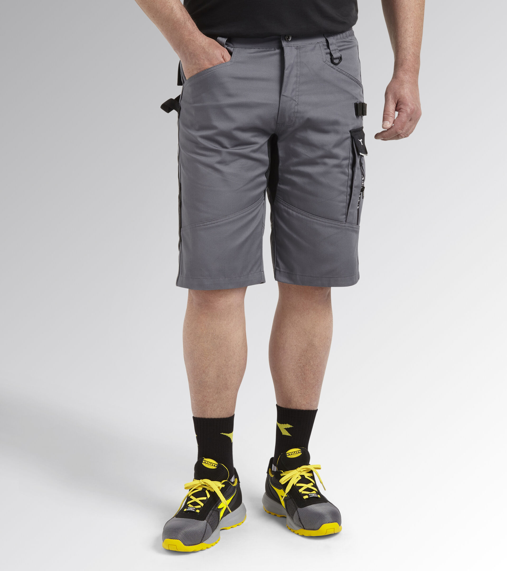 Arbeits-Bermuda-Shorts BERMUDA EASYWORK LIGHT STAHLGRAU - Utility