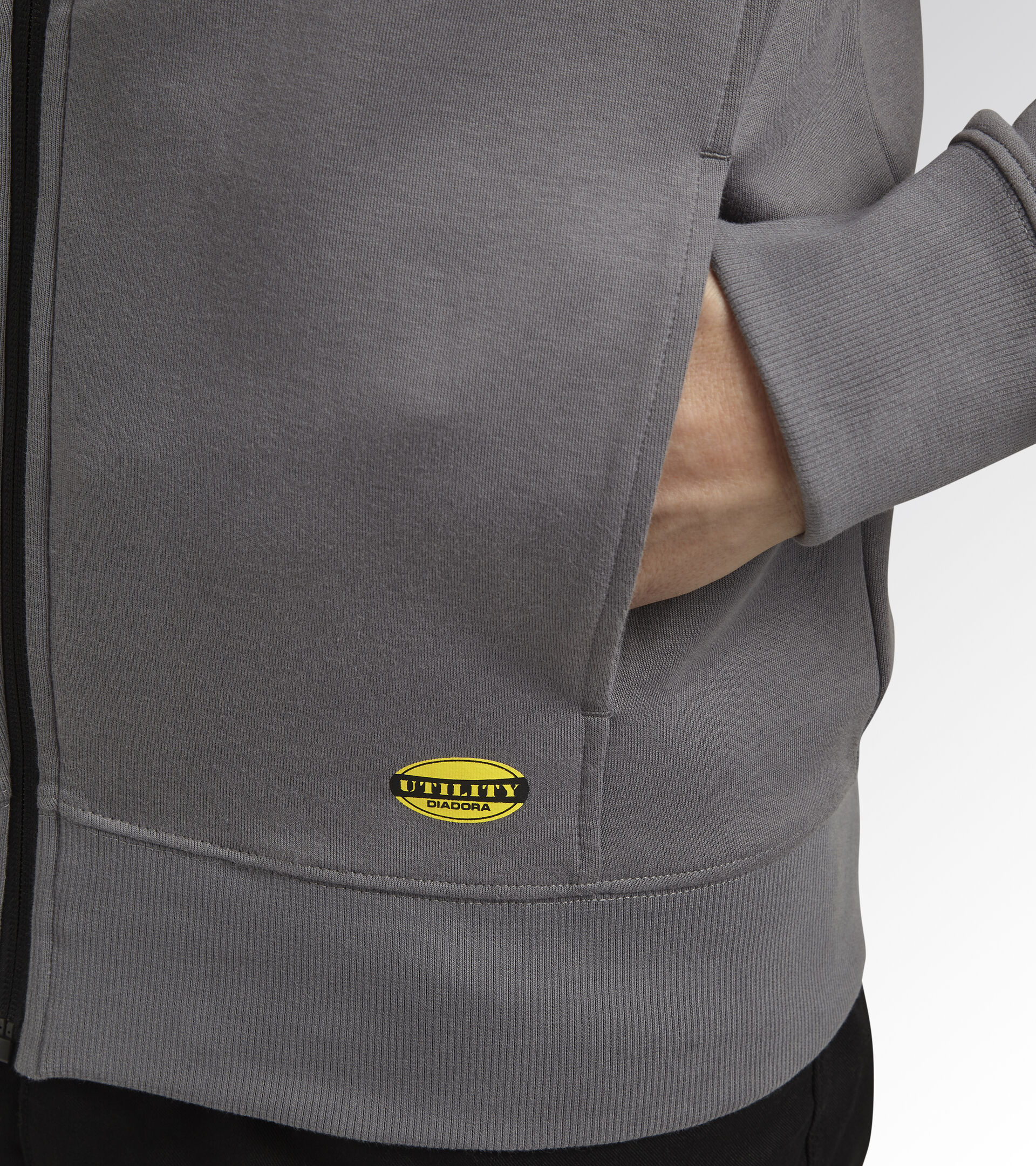 Felpa da lavoro SWEATSHIRT ZIP LITEWORK GRIGIO ACCIAIO - Utility