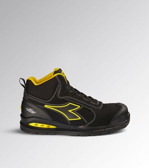 High safety shoe RUN NET AIRBOX MASTER MID S3S FO SR SC ESD BLACK/BLACK - Utility