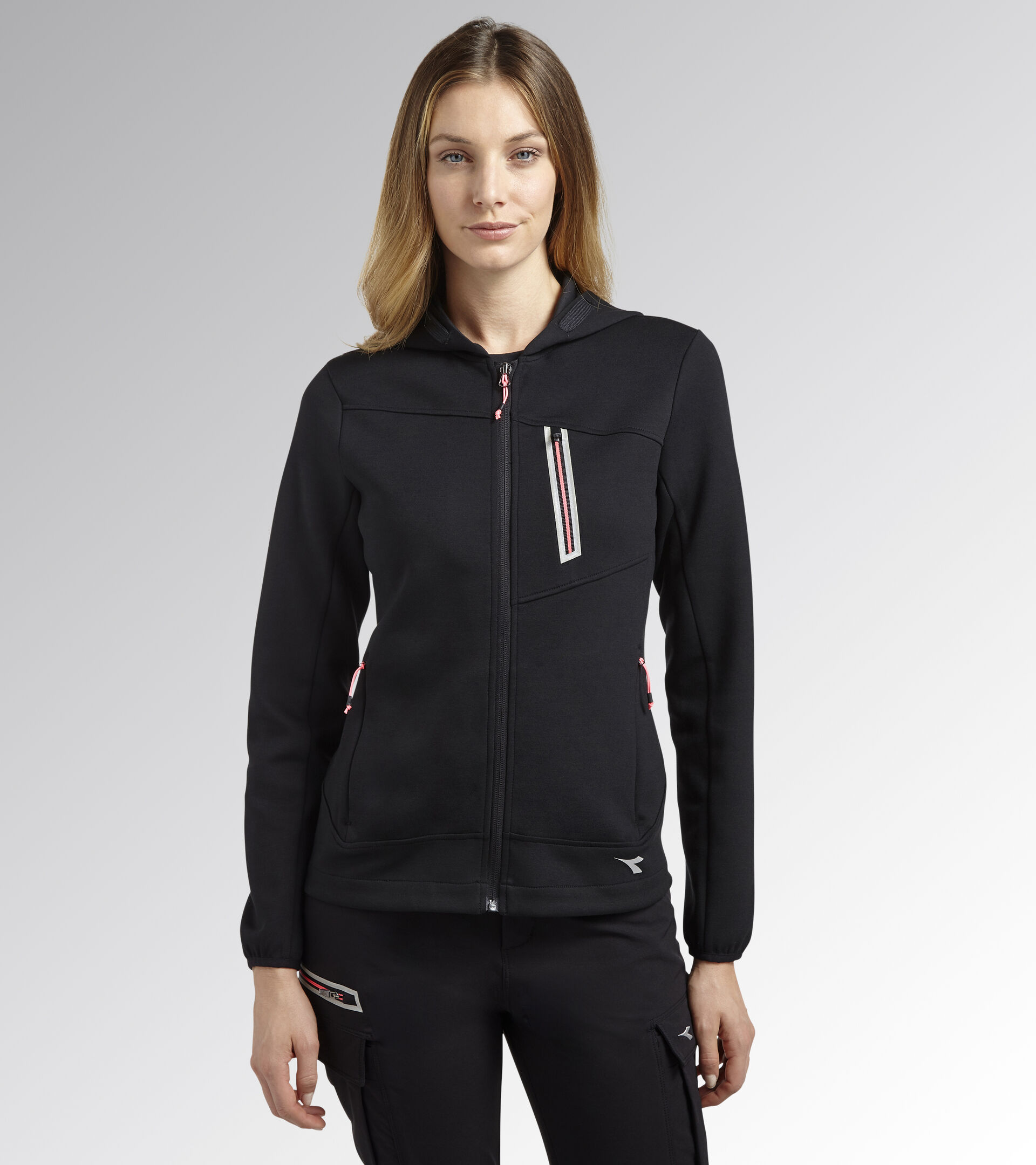 Work track jacket - Women SWEATSHIRT ABILITY ATHENA BLACK - Utility