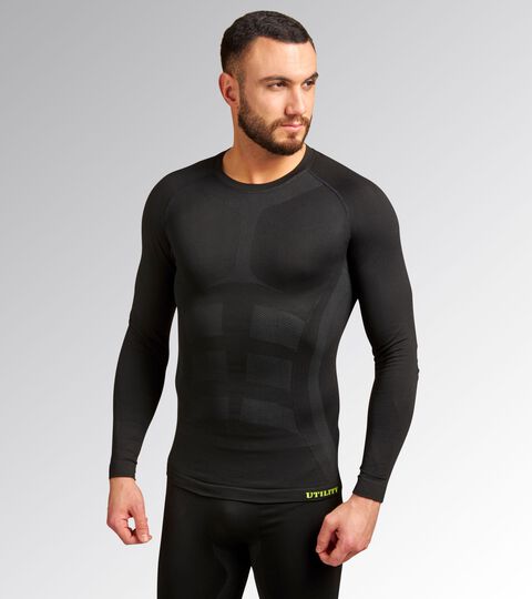 TOP SEAMLESS EVO, NOIR Sous-vêtements - Haut sans couture manches longues TOP SEAMLESS EVO NOIR - Utility