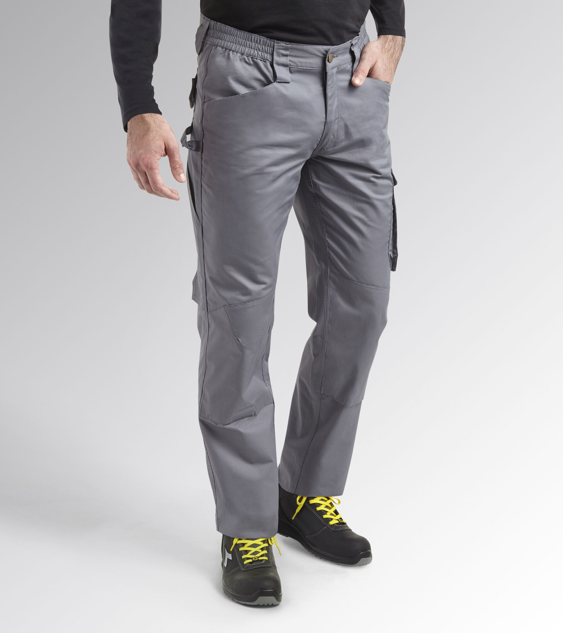 Work trousers PANT ROCK LIGHT PERF COTTON STEEL GRAY - Utility