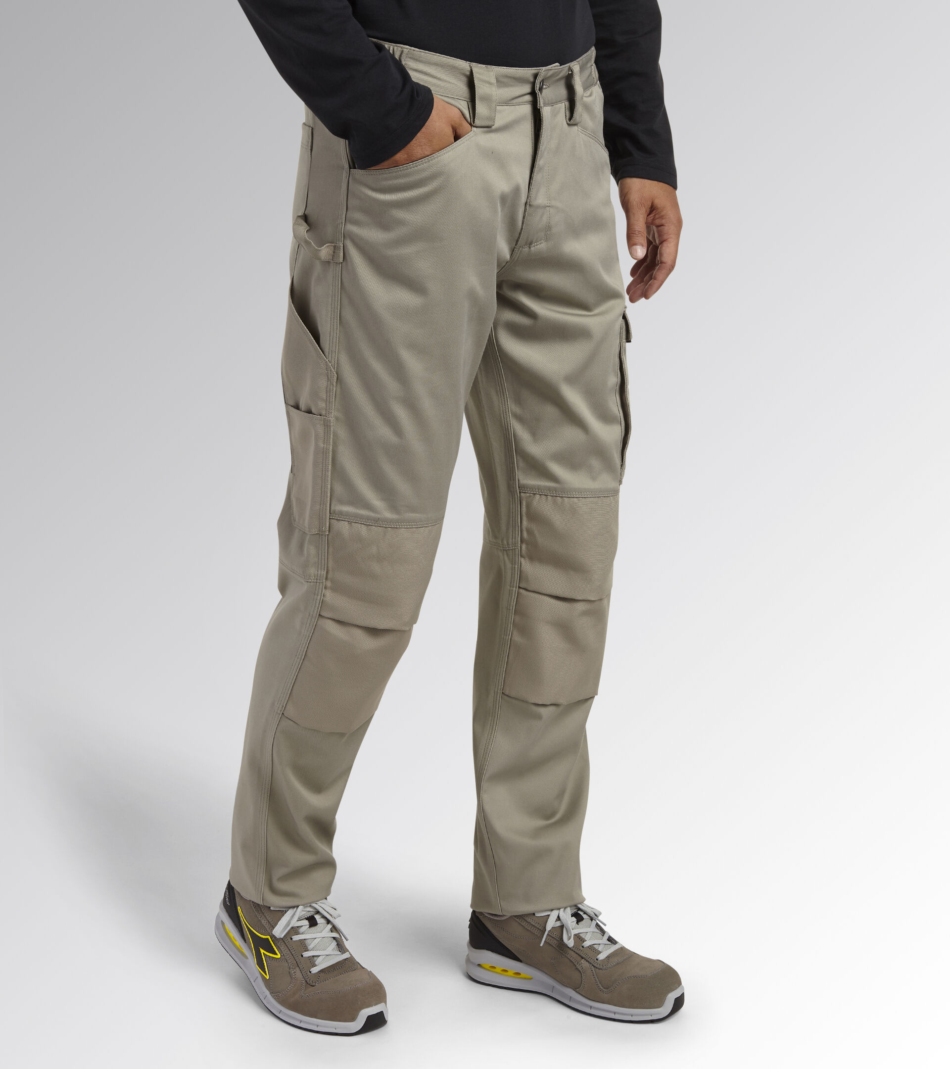 Work trousers PANT ROCK STRETCH PERFORMANCE GREY HEMP - Utility