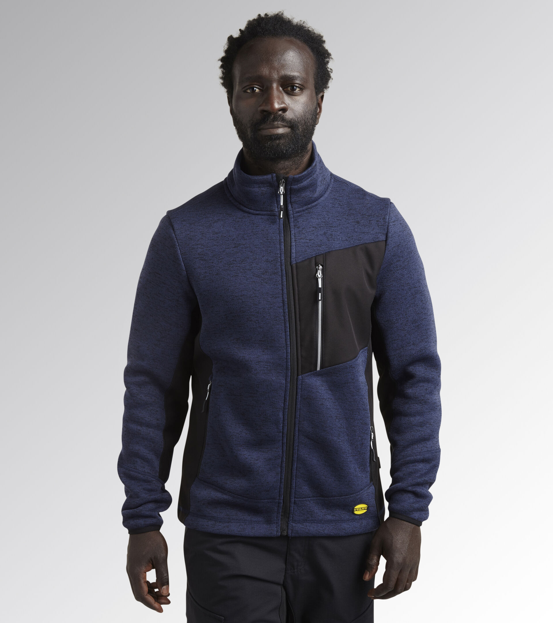 KNITTED JACKET CHICAGO, INSIGNIA BLUE, hi-res