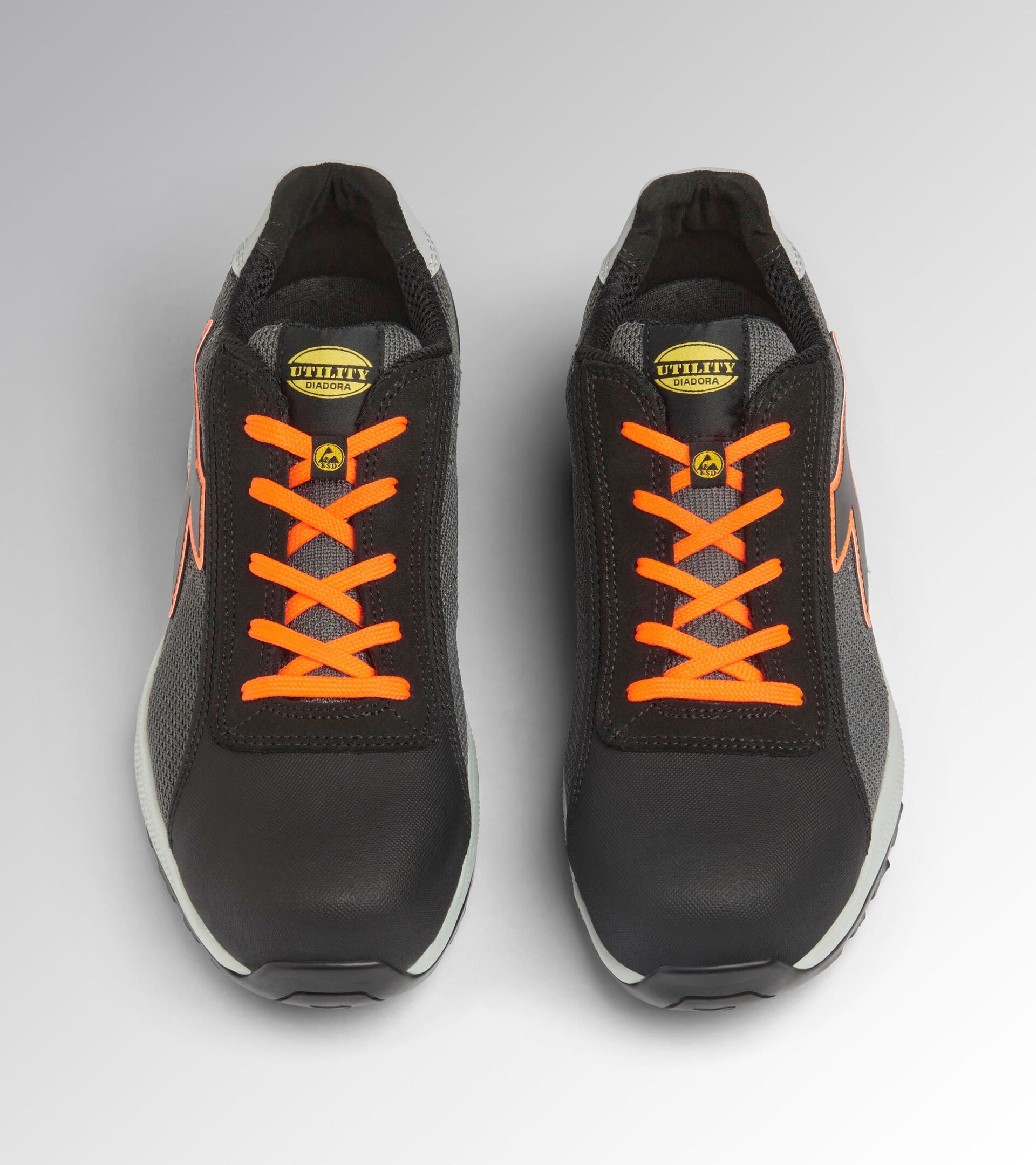 Chaussures de s&eacute;curit&eacute; basses S1PS GLOVE A.BOX LOW PRO S1PS GRIS ASPHALTE/ORANGE FLUO - Utility