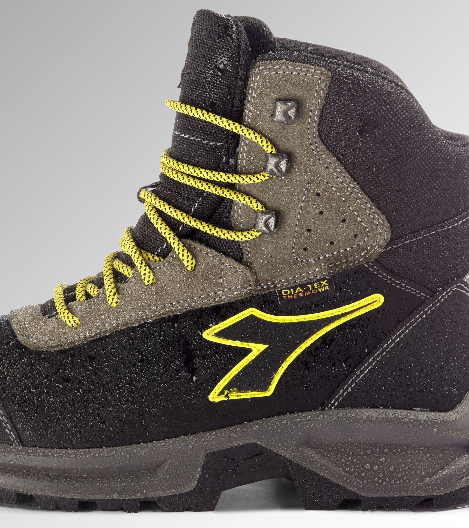 Water-resistant high-cut safety shoes  SPORT DIATEX HIGH S7S BLACK/STEEL GRAY - Utility