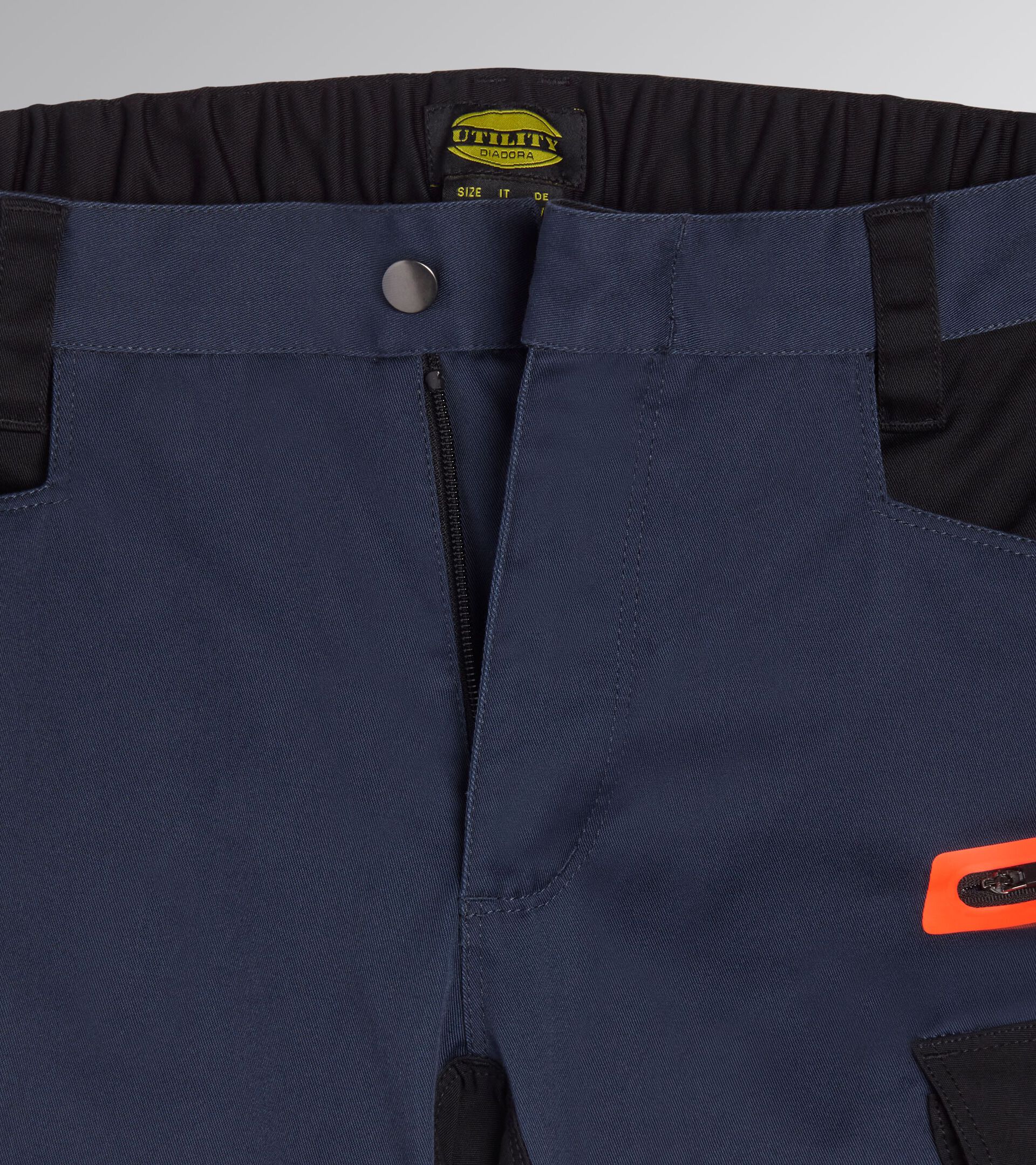 Work trousers PANT HYBRID POLY PERFORMANCE BLACK/BLUE DENIM - Utility