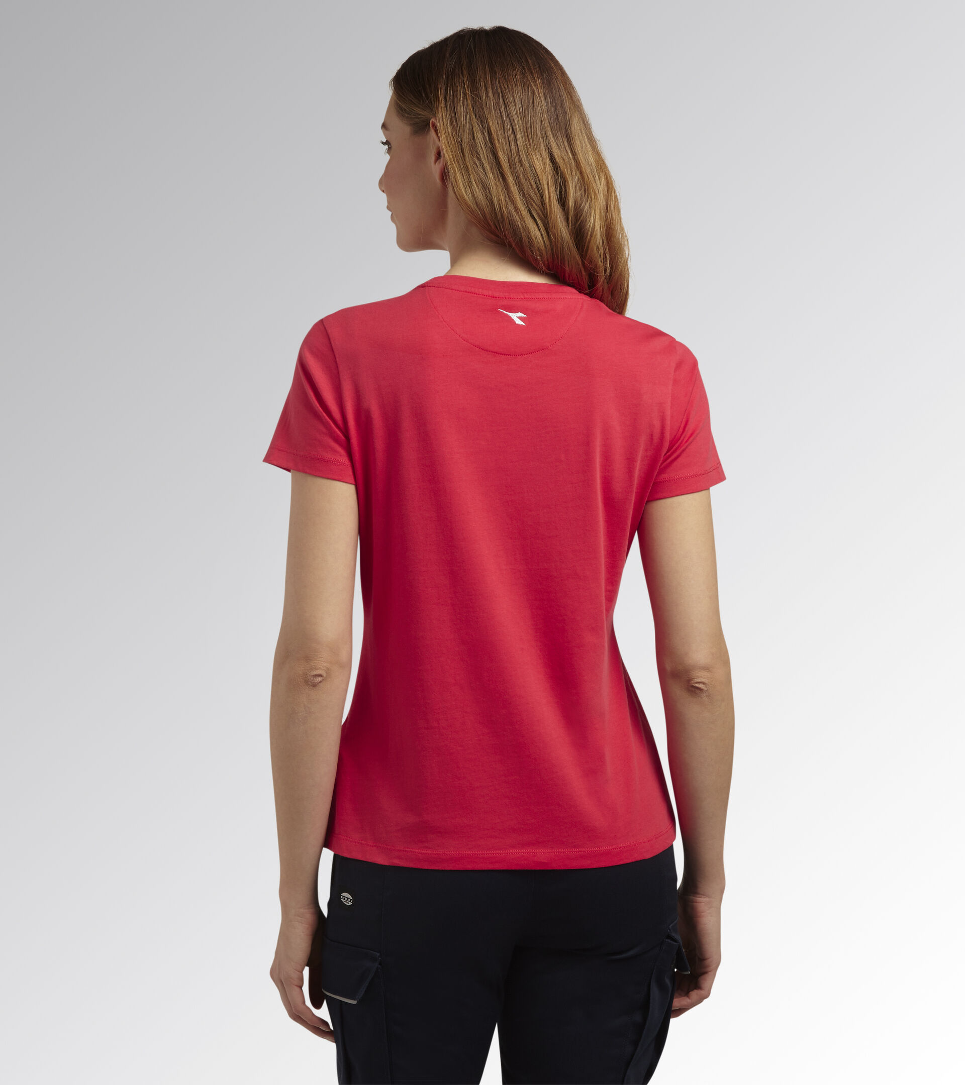 Arbeits-T-Shirt, Kurzarm - Frau T-SHIRT MC ATHENA EIBISCH ROT - Utility