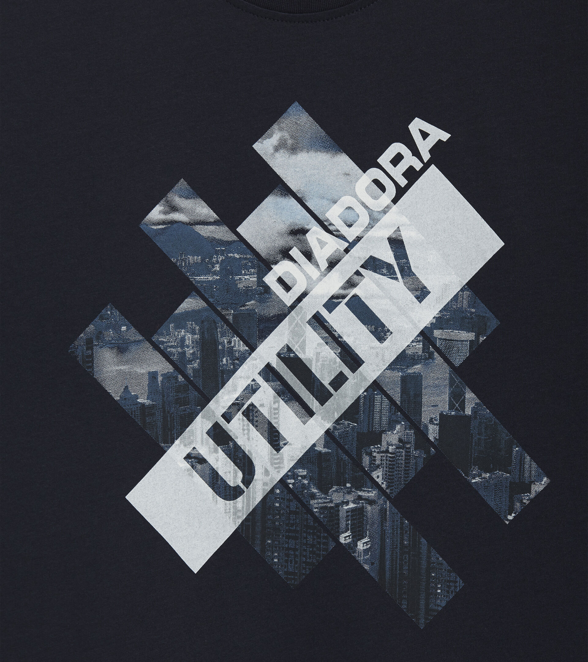 T-SHIRT GRAPHIC ORGANIC, BLUE/DEEP SPACE, hi-res