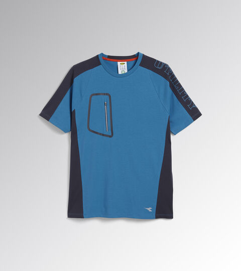 Short-sleeved work T-shirt T-SHIRT CROSS ORGANIC CELESTIAL BLUE - Utility