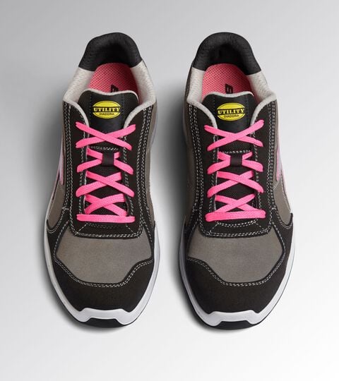 Scarpa antinfortunistica bassa RUN NET AIRBOX LOW S3S FO SR GR PERLA FUMO/ARGENTO/ROSA GER - Utility