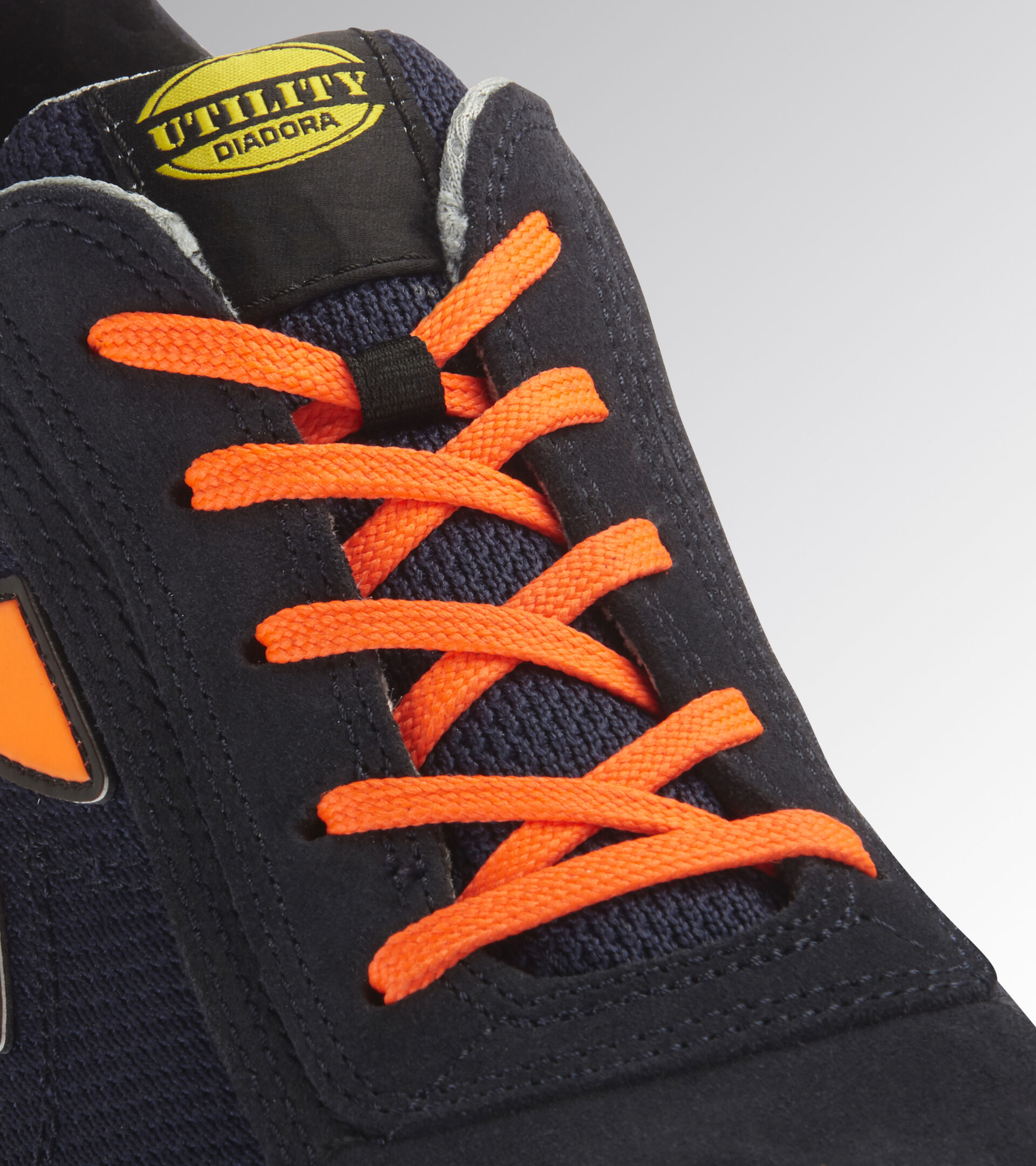 GLOVE MDS TEXT LOW S1P HRO SRC, DARK NAVY/ORANGE FLUO, hi-res