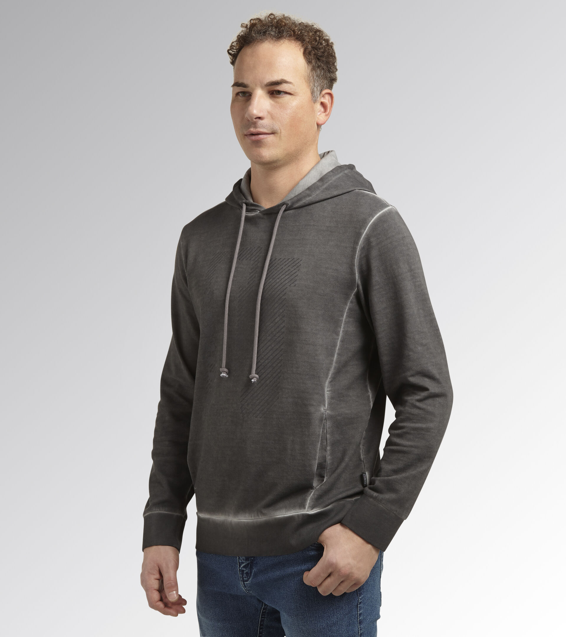 SWEATSHIRT HOODIE URBAN, GREY QUIET SHADE, hi-res