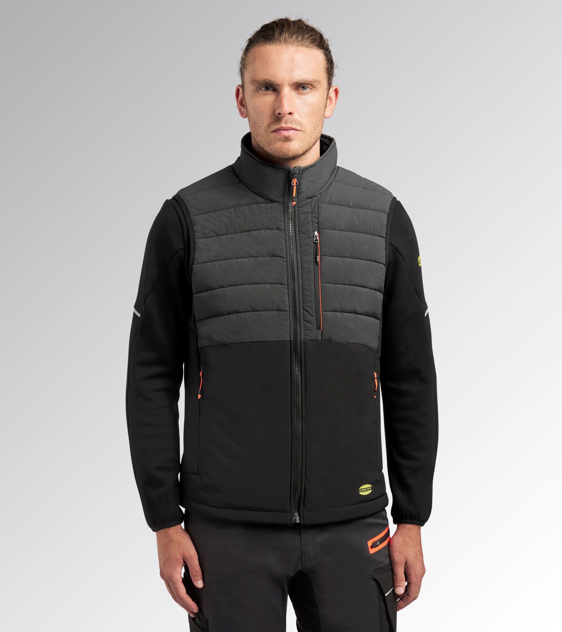 Work gilet PADDED VEST OSLO HYBRID BLACK/PHANTOM - Utility