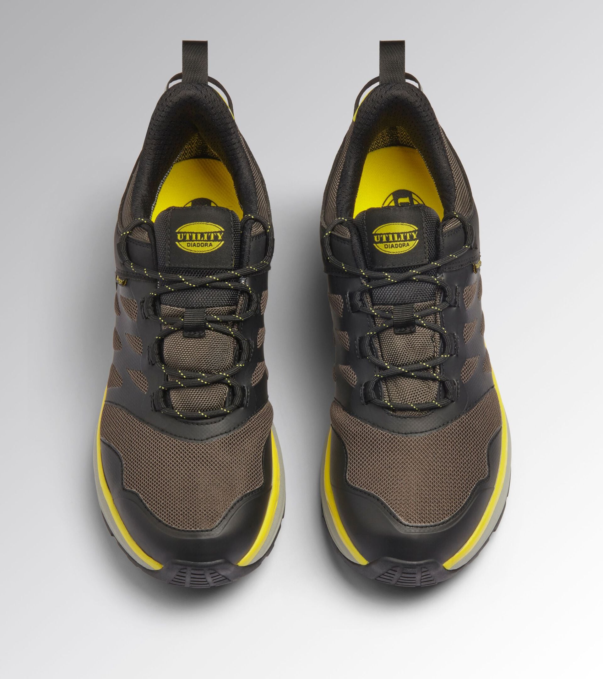 Water-repellent low-top safety shoes FREEDOM LOW O6 BROWN GRAY/YELLOW UTILITY - Utility