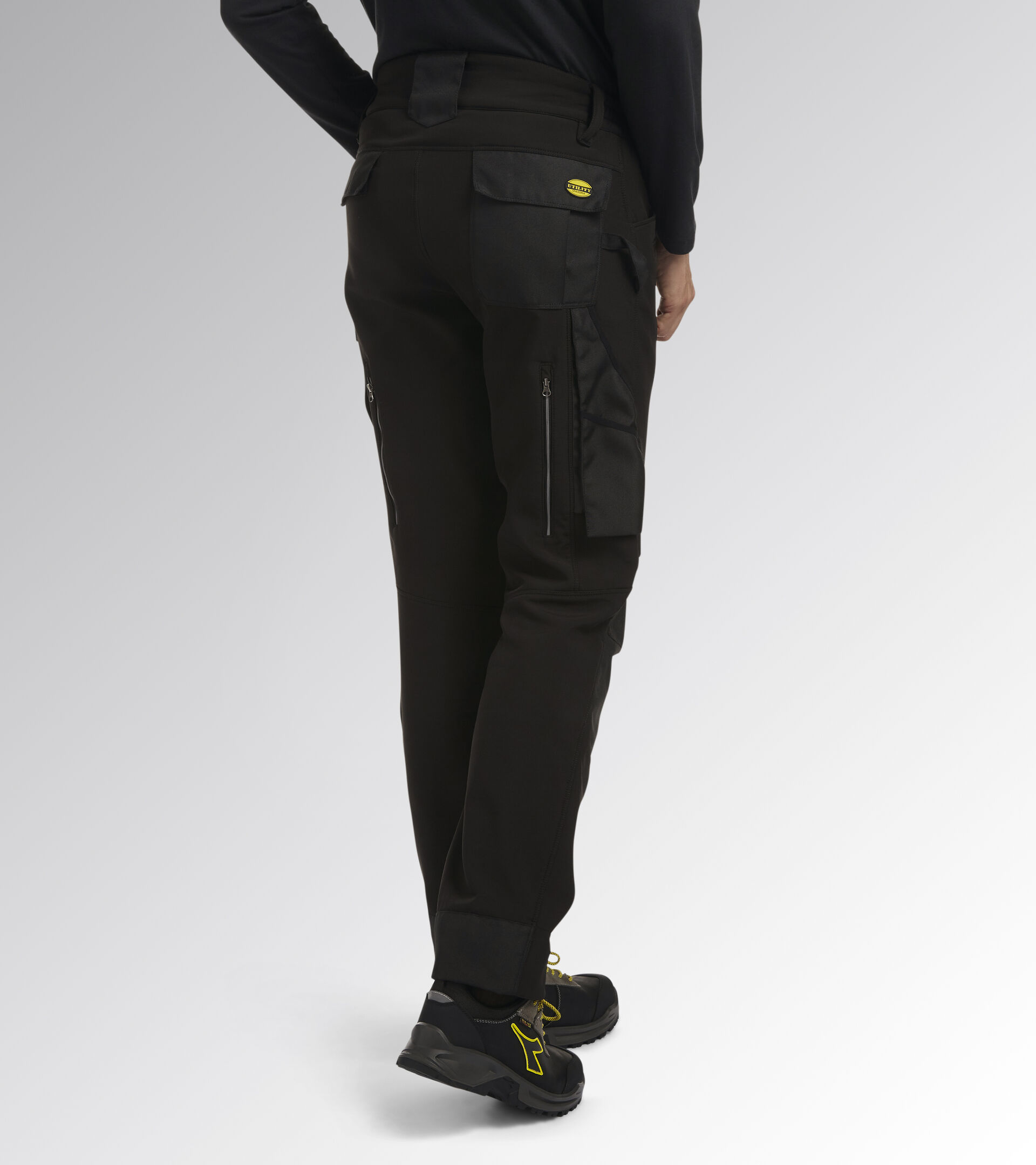 Work trousers PANT CARBON SOFTSHELL PERFORMANCE BLACK - Utility