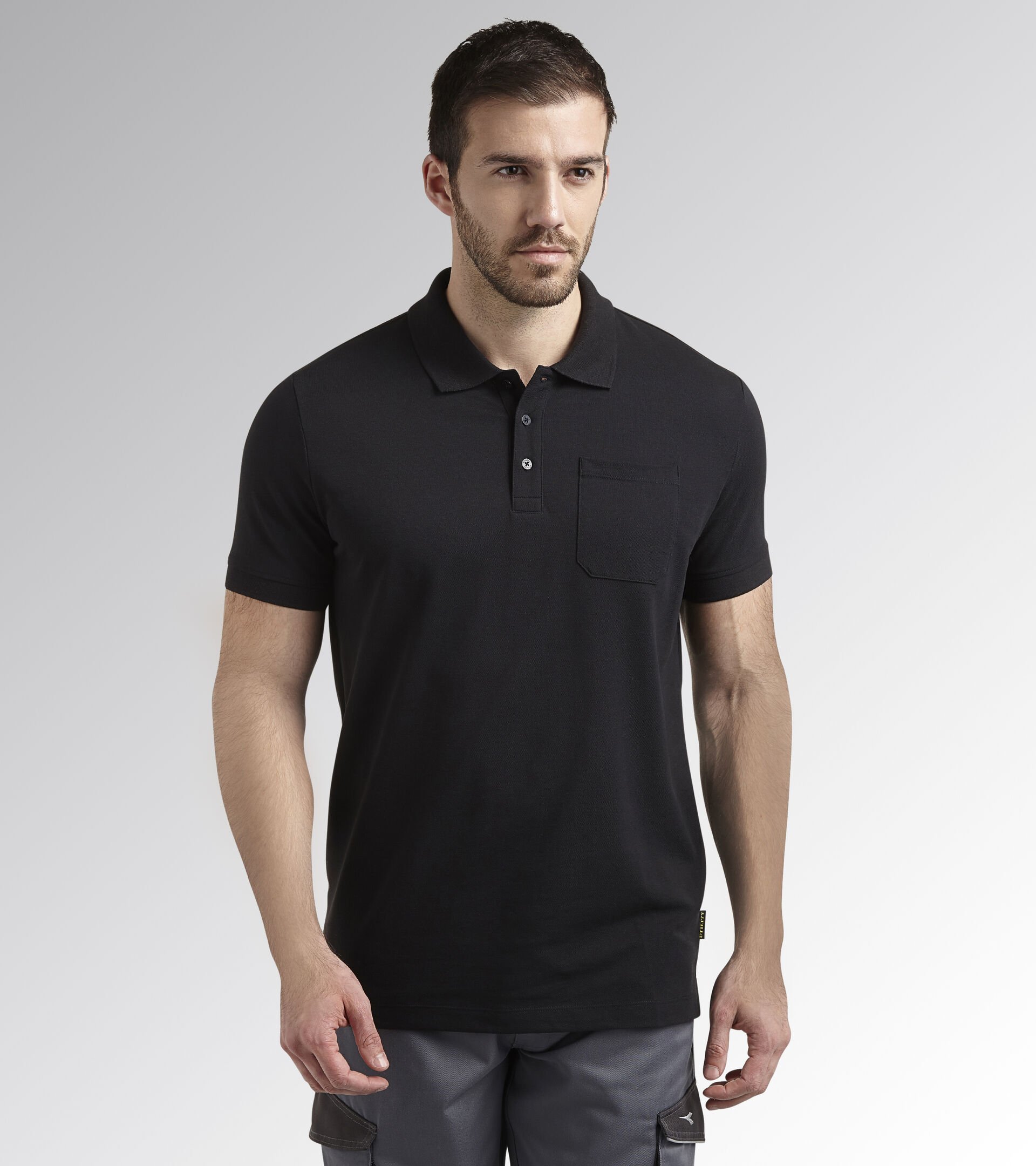 Short-sleeved work polo shirt POLO MC INDUSTRY BLACK - Utility