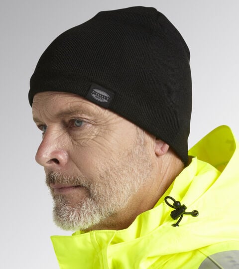 POLAR BEANIE, BLACK Acrylic double sided beanie POLAR BEANIE BLACK - Utility