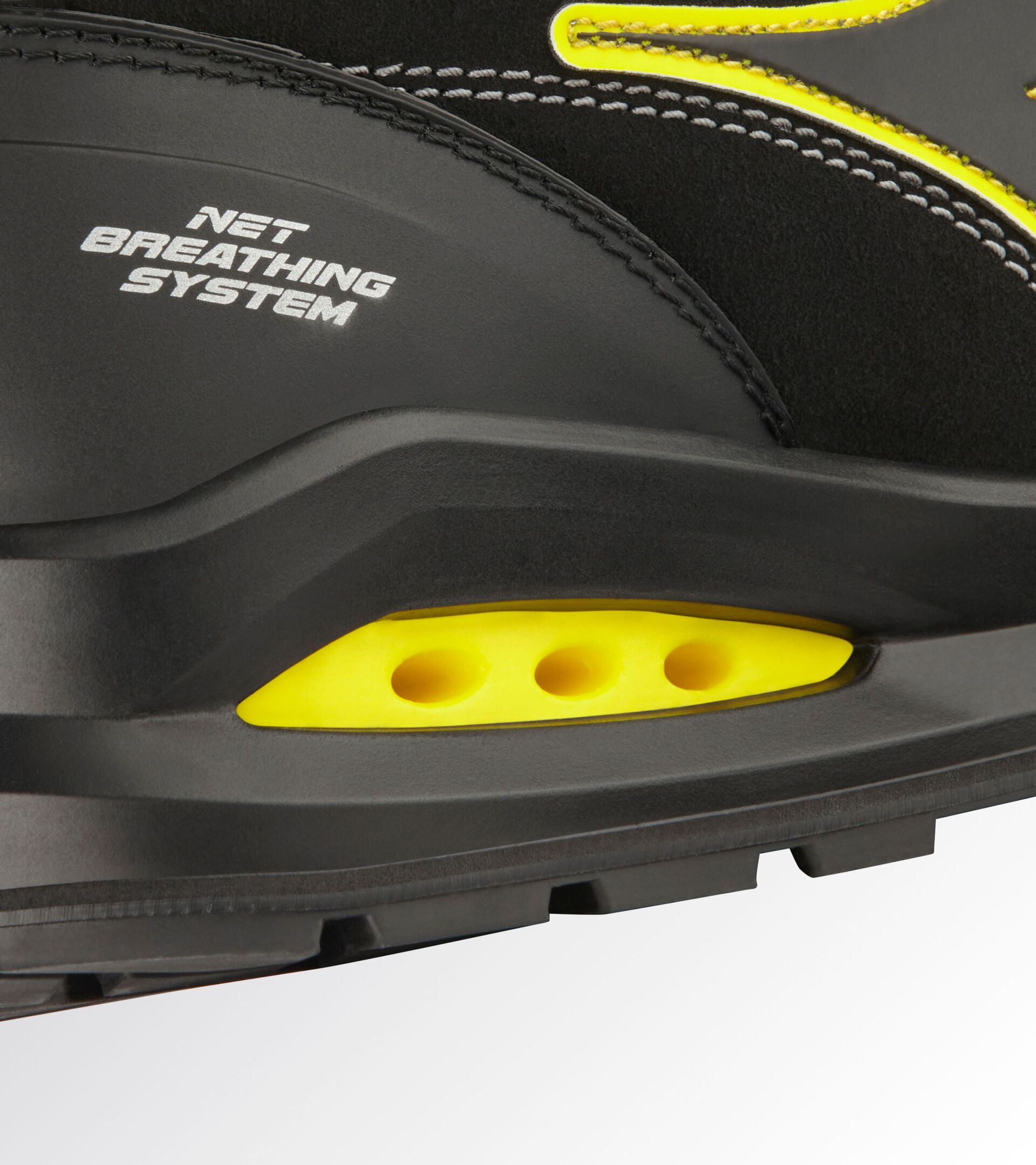 High safety shoe RUN NET AIRBOX MASTER MID S3S FO SR SC ESD BLACK/BLACK - Utility