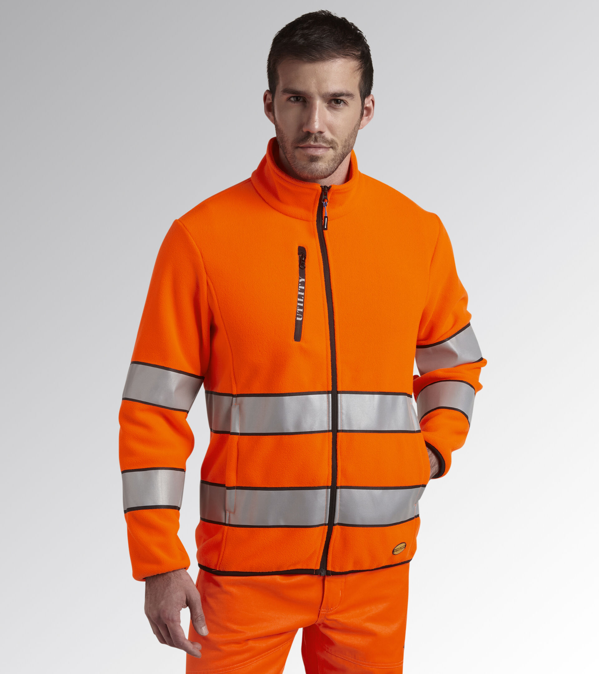 SWEAT PILE HV 20471:2013 3, FLUORESCENT ORANGE ISO20471, hi-res
