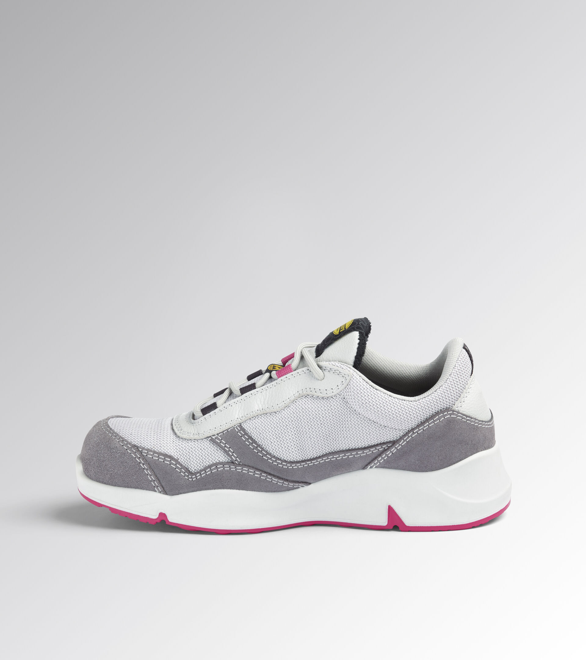 Low safety shoe - Women ATHENA TEXT LOW S1PL FO SR ESD GRAY VIOLET/RASPBERRY - Utility