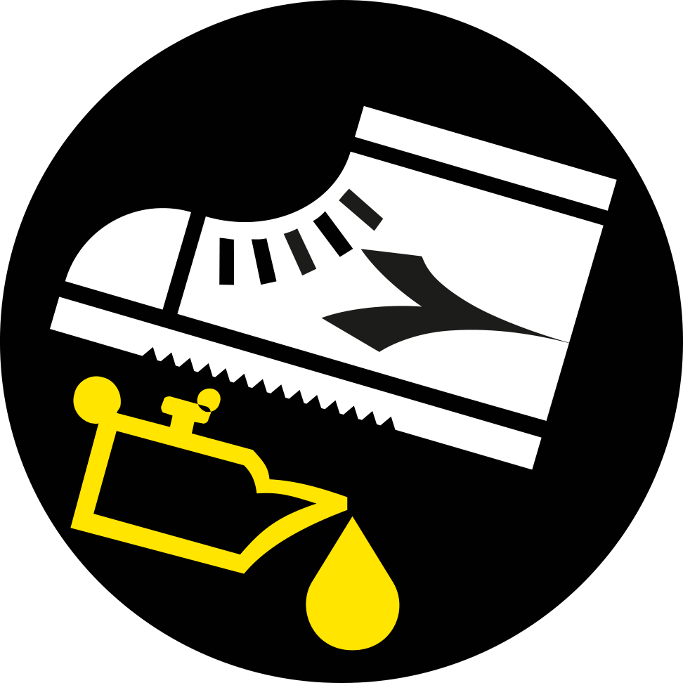 Kohlenwasserstoffbest&auml;ndige Schuhsohle