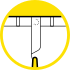 Bouton escamotable &agrave; la taille